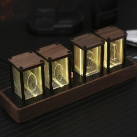  Walnut wood Digital Clock 